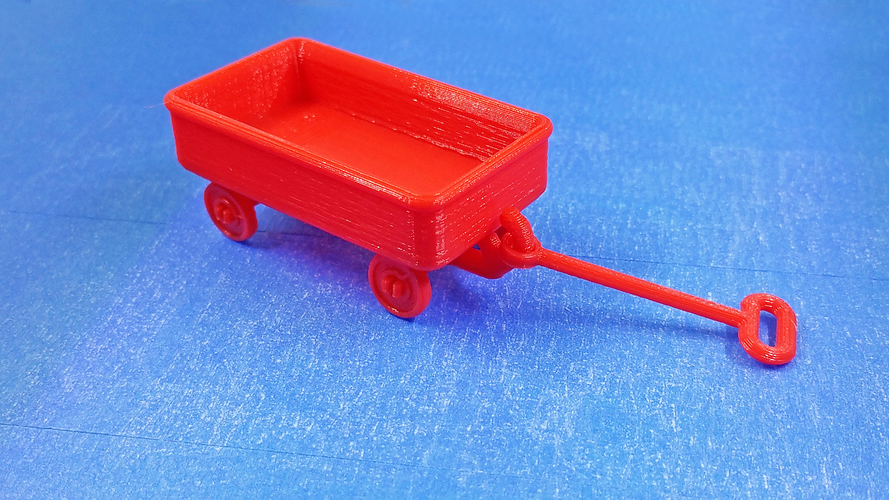 Red Wagon +/- SD card holder 3D Print 99723
