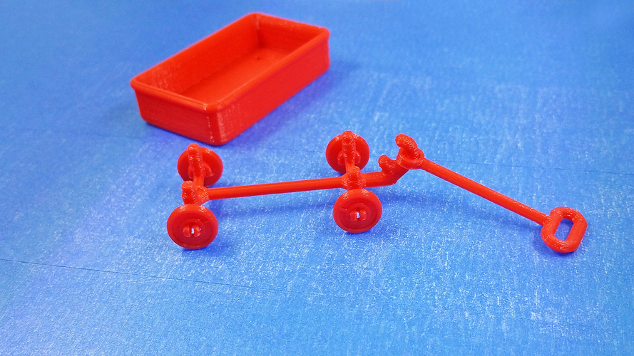 Red Wagon +/- SD card holder 3D Print 99724