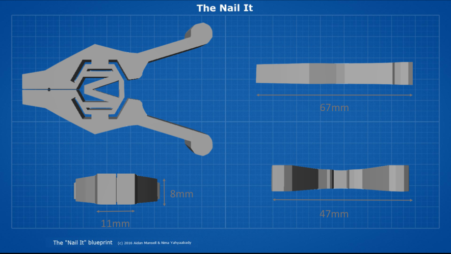 The Nail It - A simplistic nail guide for anyone. 3D Print 99771