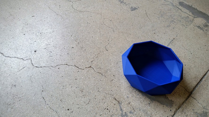 Low Poly Bowl 3D Print 10047 Low Poly Bowl 3D Print 10047