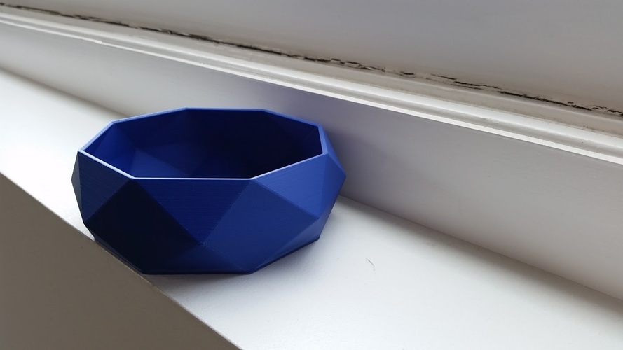Low Poly Bowl 3D Print 10048 Low Poly Bowl 3D Print 10048
