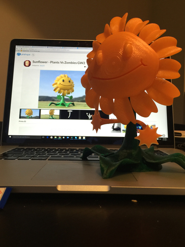 Sunflower - Plants Vs Zombies GW2 3D Print 10052 Sunflower - Plants Vs Zombies GW2 3D Print 10052