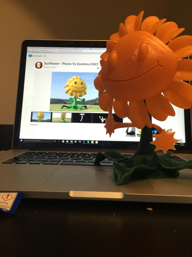 Sunflower - Plants Vs Zombies GW2 3D Print 10054 Sunflower - Plants Vs Zombies GW2 3D Print 10054