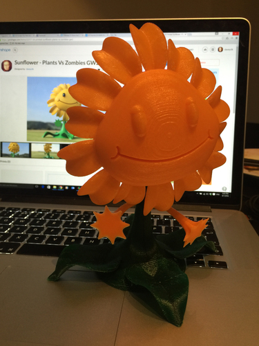 Sunflower - Plants Vs Zombies GW2 3D Print 10055 Sunflower - Plants Vs Zombies GW2 3D Print 10055