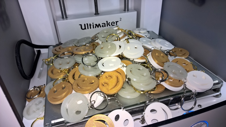 smiley keychain 3D Print 10102 smiley keychain 3D Print 10102