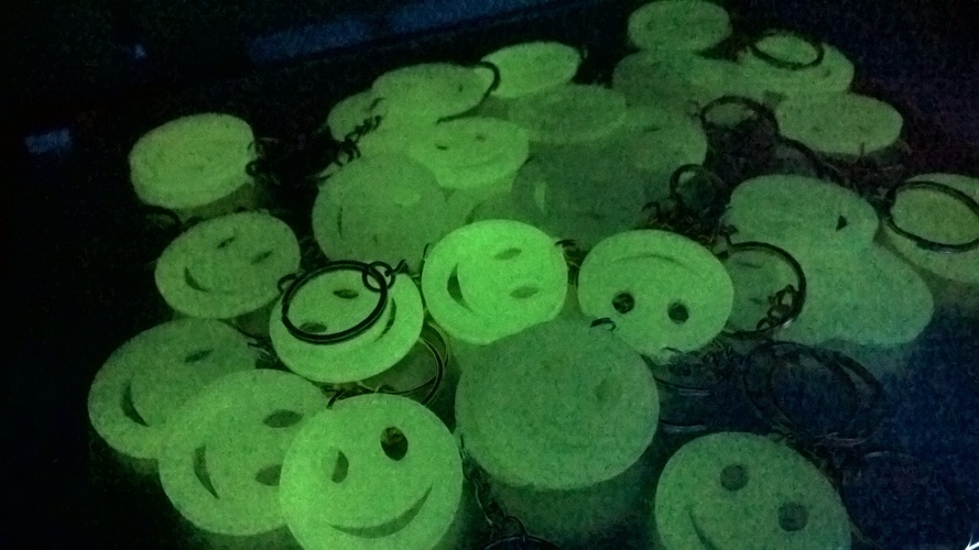 smiley keychain 3D Print 10103 smiley keychain 3D Print 10103