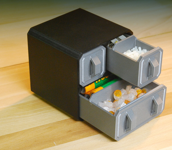 Scifi Small Part Storage Crates 3D Print 10254 Scifi Small Part Storage Crates 3D Print 10254