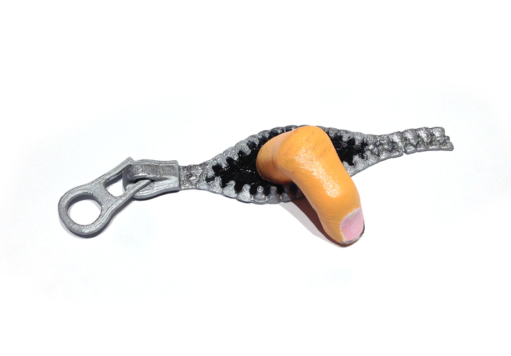 Zipper Magnet 3D Print 1040 Zipper Magnet 3D Print 1040