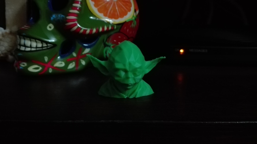 Low Poly Yoda 3D Print 10496 Low Poly Yoda 3D Print 10496