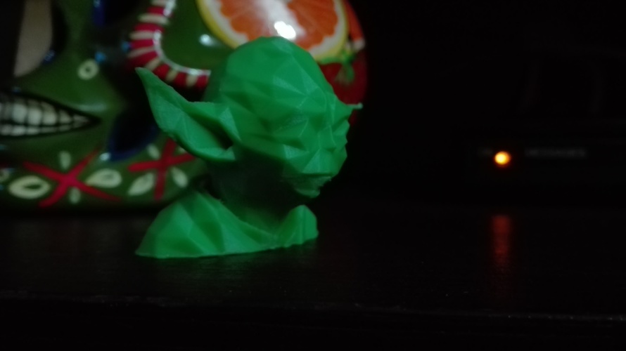 Low Poly Yoda 3D Print 10497 Low Poly Yoda 3D Print 10497