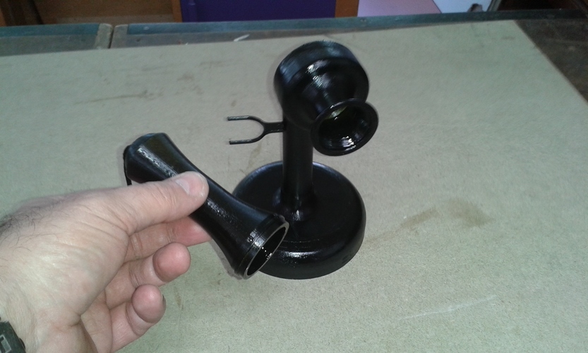 Candlestick Phone 3D Print 10637 Candlestick Phone 3D Print 10637