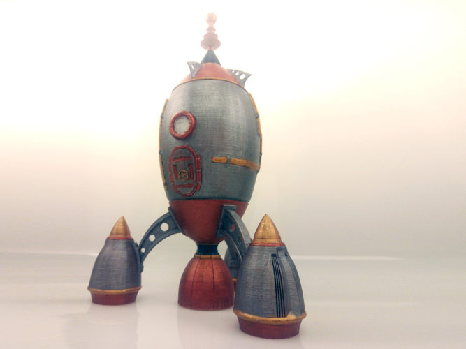 The Steam Rocket 3D Print 10771 The Steam Rocket 3D Print 10771
