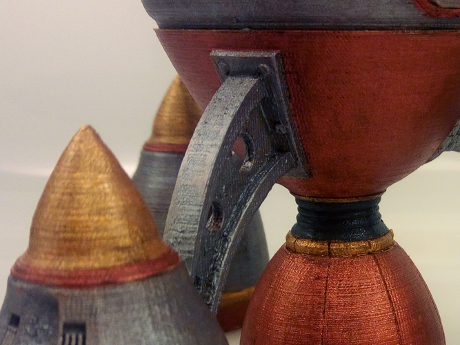The Steam Rocket 3D Print 10774 The Steam Rocket 3D Print 10774