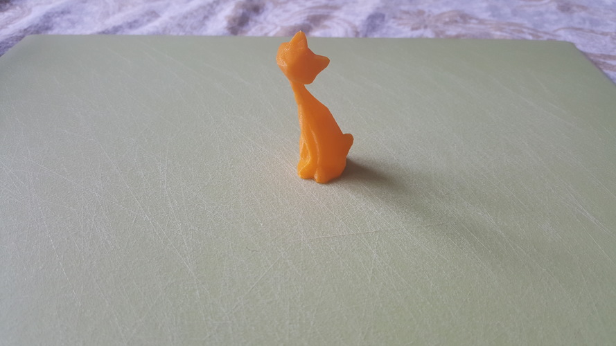 Low Poly Leaning Cat 3D Print 10908 Low Poly Leaning Cat 3D Print 10908