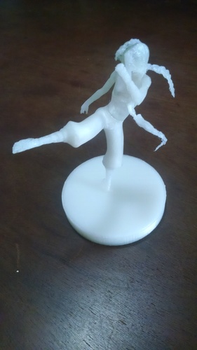 FIGHT GIRL - PRINTABLE PARTS + 4 BASES 3D Print 10957 FIGHT GIRL - PRINTABLE PARTS + 4 BASES 3D Print 10957