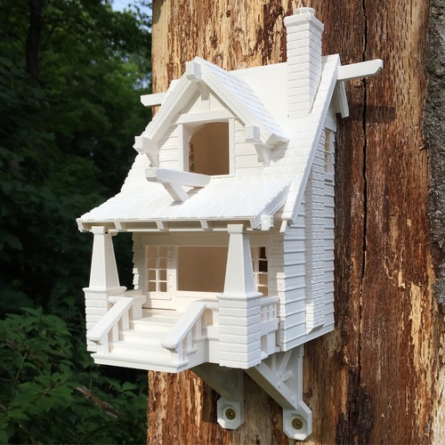 the American Craftsman Bungalow Birdhouse 3D Print 11073 the American Craftsman Bungalow Birdhouse 3D Print 11073