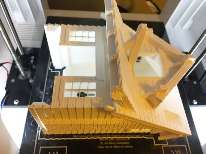 the American Craftsman Bungalow Birdhouse 3D Print 11077 the American Craftsman Bungalow Birdhouse 3D Print 11077