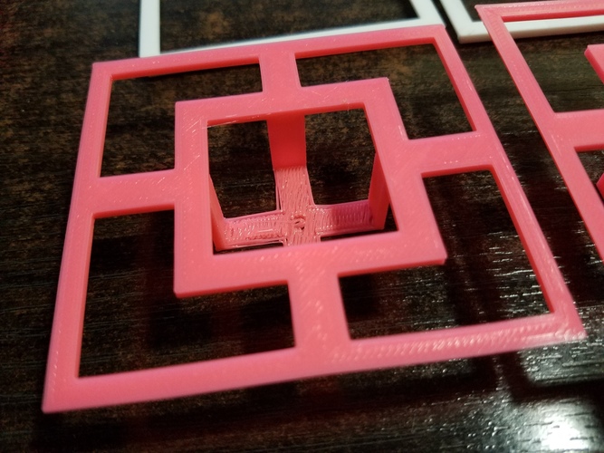 Square Floating Photo Frame 3D Print 11110 Square Floating Photo Frame 3D Print 11110