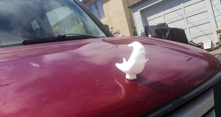 Ghostbusters Car Hood Emblem (with stem base) 3D Print 11142 Ghostbusters Car Hood Emblem (with stem base) 3D Print 11142