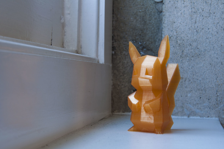 Low-Poly Pikachu 3D Print 11154 Low-Poly Pikachu 3D Print 11154