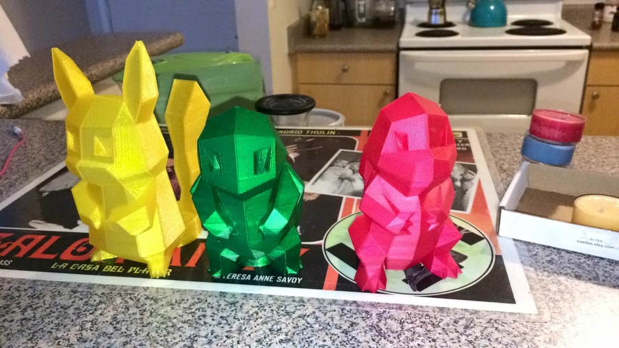 Low Poly Pokemon 3D Print 11347 Low Poly Pokemon 3D Print 11347
