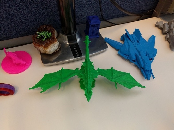Low-Medium Poly Alduin from Skyrim 3D Print 11359 Low-Medium Poly Alduin from Skyrim 3D Print 11359