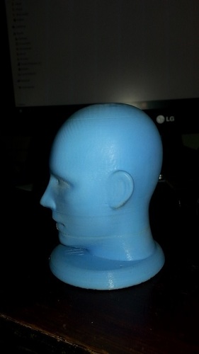 Figurine, bust, - head on a stand 3D Print 11383 Figurine, bust, - head on a stand 3D Print 11383