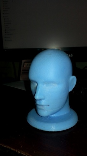 Figurine, bust, - head on a stand 3D Print 11384 Figurine, bust, - head on a stand 3D Print 11384