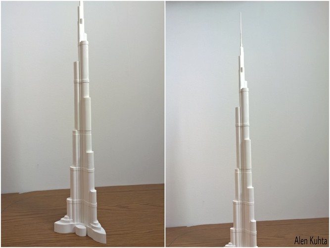 BURJ KHALIFA (706mm) 3D Print 11389 BURJ KHALIFA (706mm) 3D Print 11389