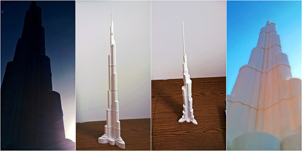 BURJ KHALIFA (706mm) 3D Print 11391 BURJ KHALIFA (706mm) 3D Print 11391