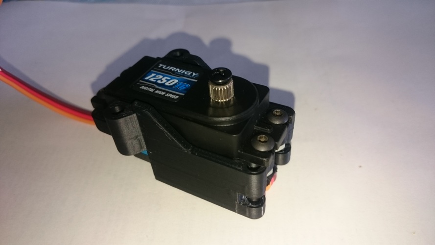 Tamiya F104 Standup Servo Mount 3D Print 11428 Tamiya F104 Standup Servo Mount 3D Print 11428