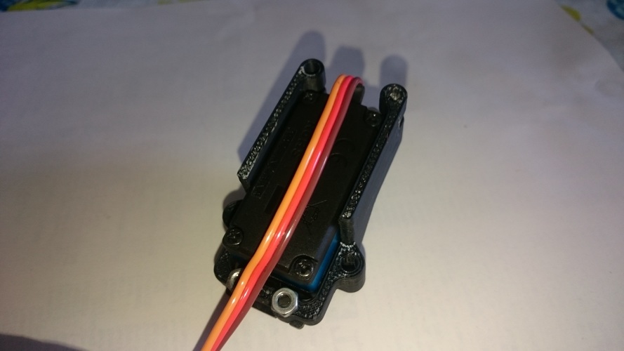 Tamiya F104 Standup Servo Mount 3D Print 11429 Tamiya F104 Standup Servo Mount 3D Print 11429