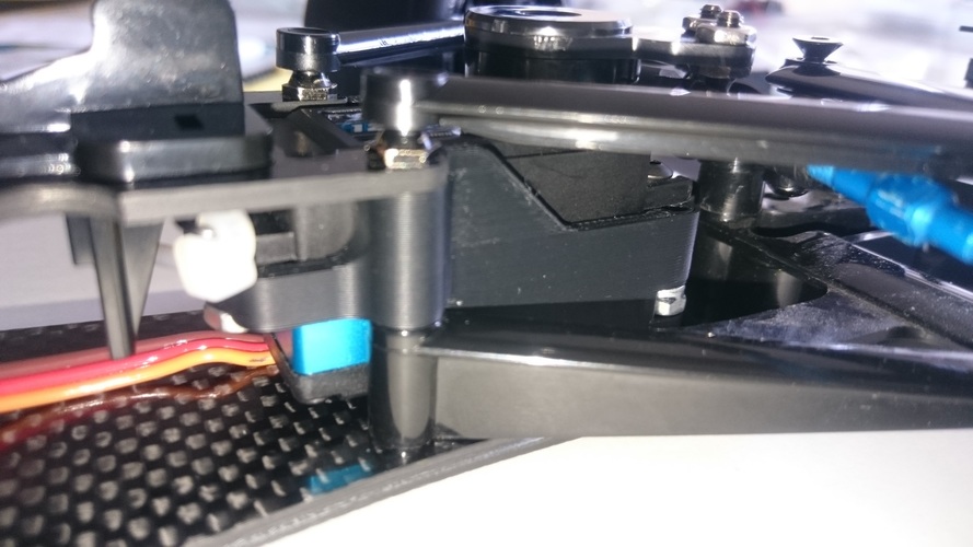 Tamiya F104 Standup Servo Mount 3D Print 11430 Tamiya F104 Standup Servo Mount 3D Print 11430