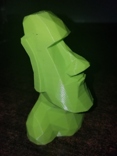 Low Poly Moai 3D Print 11515 Low Poly Moai 3D Print 11515