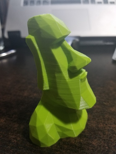 Low Poly Moai 3D Print 11516 Low Poly Moai 3D Print 11516