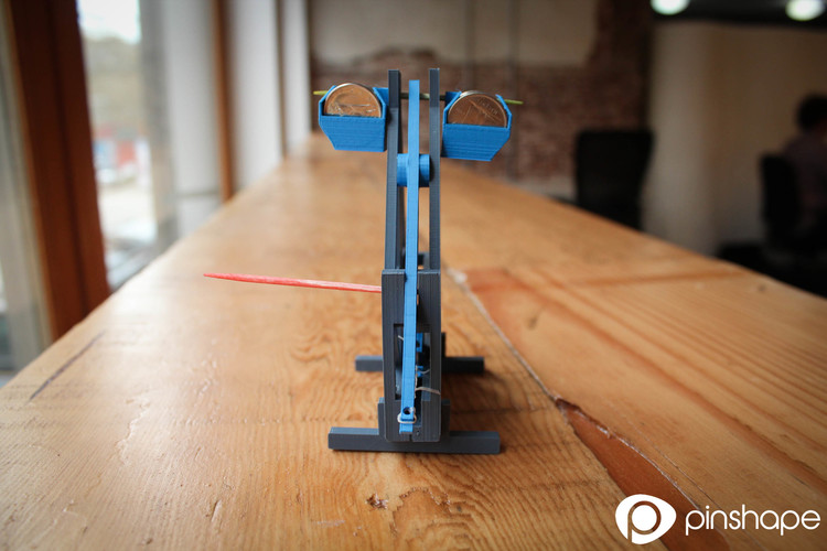Floating arm trebuchet (dimes and pennies) 3D Print 116 Floating arm trebuchet (dimes and pennies) 3D Print 116
