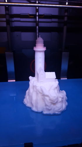 Lighthouse on a rock. 3D Print 11610 Lighthouse on a rock. 3D Print 11610