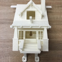 Small the American Craftsman Bungalow Birdhouse 3D Printing 11615