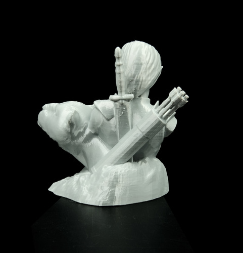Bust - The Huntress v1.2 3D Print 11683 Bust - The Huntress v1.2 3D Print 11683