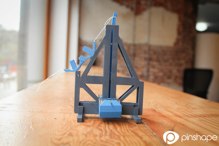 Floating arm trebuchet (dimes and pennies) 3D Print 118 Floating arm trebuchet (dimes and pennies) 3D Print 118
