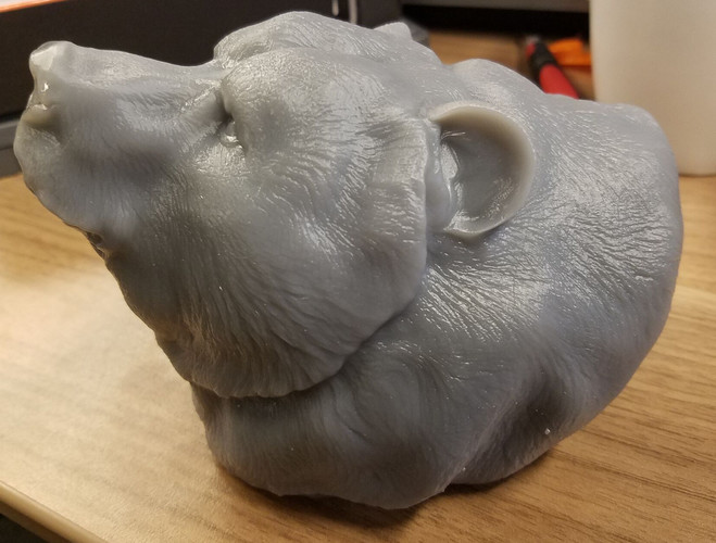 Grizzly bear bust 3D Print 12014 Grizzly bear bust 3D Print 12014