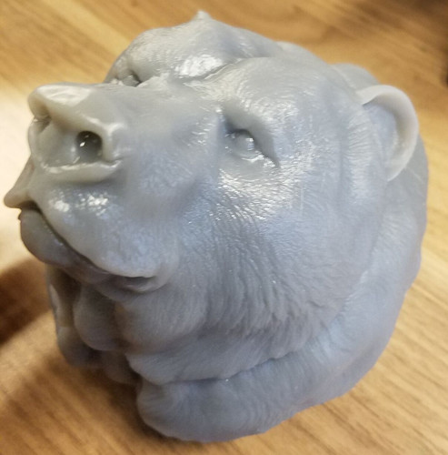 Grizzly bear bust 3D Print 12015 Grizzly bear bust 3D Print 12015