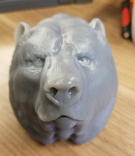 Grizzly bear bust 3D Print 12016 Grizzly bear bust 3D Print 12016