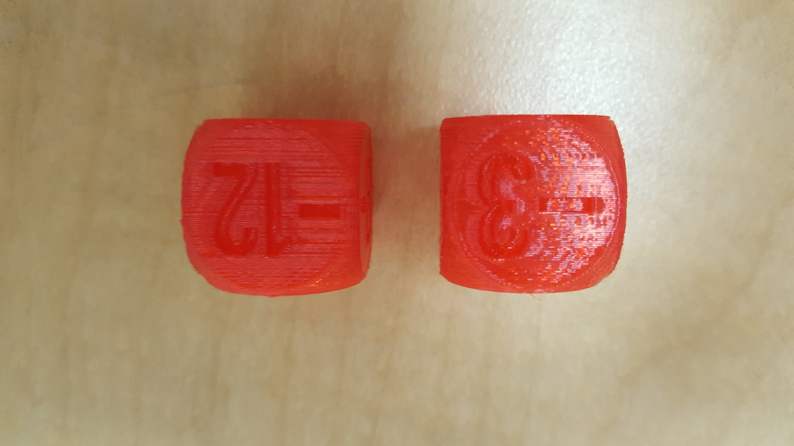 Negative Integer Dice 3D Print 12046 Negative Integer Dice 3D Print 12046