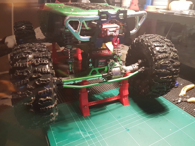 RC Jack Stand Crawler Scaler Vaterra Ascender Axial SCX10 Tamiya 3D Print 12052 RC Jack Stand Crawler Scaler Vaterra Ascender Axial SCX10 Tamiya 3D Print 12052