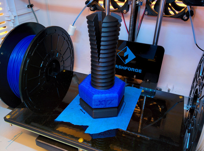 Impossible 3D-printed bolt and nut 3D Print 1210 Impossible 3D-printed bolt and nut 3D Print 1210