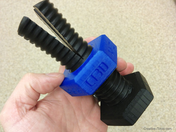 Impossible 3D-printed bolt and nut 3D Print 1211 Impossible 3D-printed bolt and nut 3D Print 1211