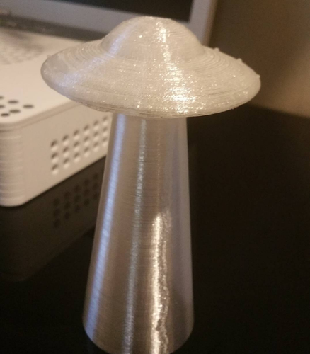 UFO and Abduction beam (night light/lamp) 3D Print 12112 UFO and Abduction beam (night light/lamp) 3D Print 12112