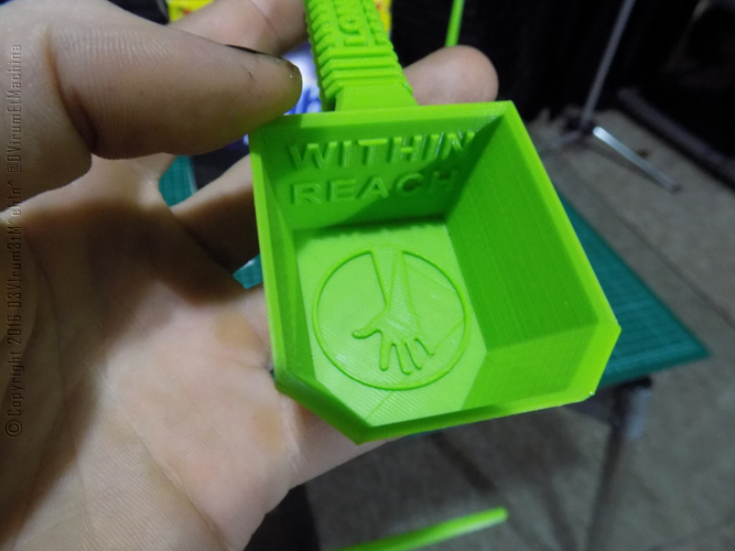 Long Reach Laundry Scoop 3D Print 12194 Long Reach Laundry Scoop 3D Print 12194