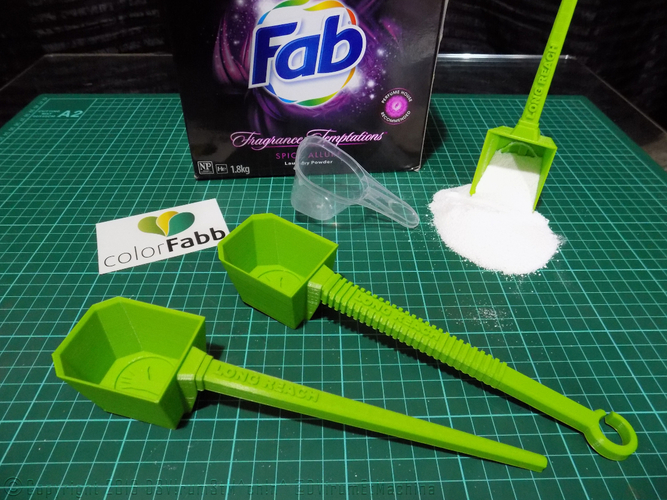 Long Reach Laundry Scoop 3D Print 12196 Long Reach Laundry Scoop 3D Print 12196